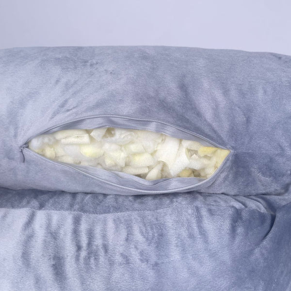 Comfiworld Reading Pillow with  Armrests and  Round Pearl Cotton Core Detachable