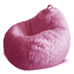 Custom Furry Beanbag Chair for Living Room, Single Sofa, Large, Furry