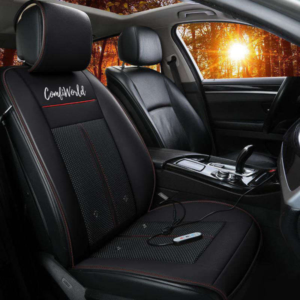 Delux Universal Car Seat Cover Cooling & Warm Heated & Massage Chair Cushion