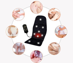 Electric  Massage  Chair pad  Cushion Therapy  Heating  Vibrator  Seat