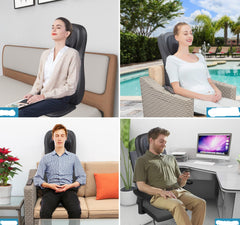 Electric vibrate back massager Pad body shoulder Heating massage chair