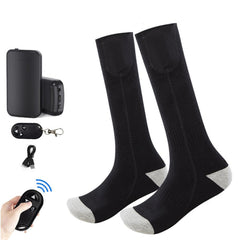 Remote Control Electric Heated  Socks Boot Feet Warmer USB Rechargable