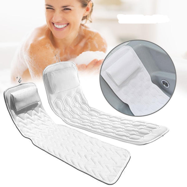 Bath Cushion - Full Body Bath Tub Pillow Non-Slip Spa Bathtub Mattress