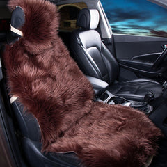 Long  Faux  Fur  Universal Artificial  Car  Seat  Covers, Cute  Plush