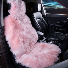 Long  Faux  Fur  Universal Artificial  Car  Seat  Covers, Cute  Plush