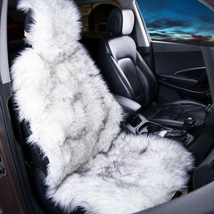 Long  Faux  Fur  Universal Artificial  Car  Seat  Covers, Cute  Plush