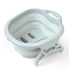 Foldable Footbath Foaming Massage Plastic Bucket Basin Reduce Pressure