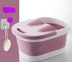 Foldable Footbath Foaming Massage Plastic Bucket Basin Reduce Pressure