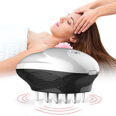 Portable Handheld Electric Mini Silicone Massage Comb Release Fatigue