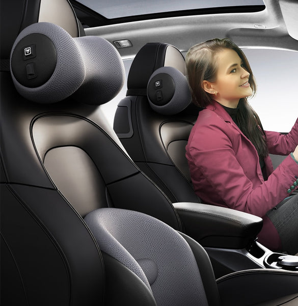 Car Neck Massage  Pillow Support Cushion  Memory Electric Car Headrest