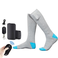 Remote Control Electric Heated  Socks Boot Feet Warmer USB Rechargable