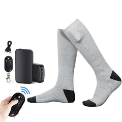 Remote Control Electric Heated  Socks Boot Feet Warmer USB Rechargable