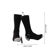 Remote Control Electric Heated  Socks Boot Feet Warmer USB Rechargable