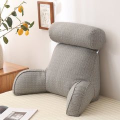 Reading Pillow with  Armrests and  Round Pearl Cotton Core Detachable