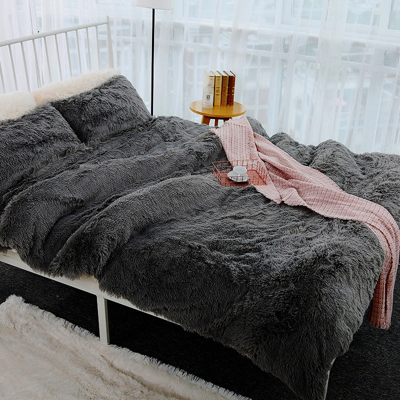 Winter Soft  Throw Blankets  Oversize  Fur  Faux Coral Bed Sofa Cover