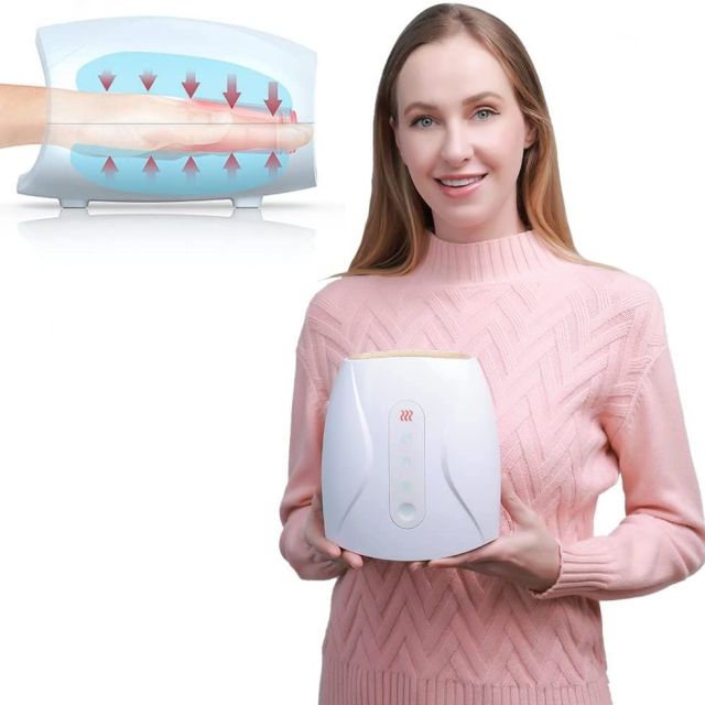 Electric Hands Massager  with Therapy  Heat, Palm  Finger  Compression