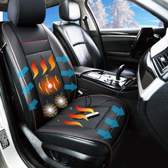 Delux Universal Car Seat Cover Cooling & Warm Heated & Massage Chair Cushion