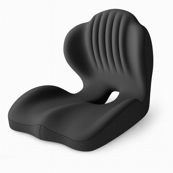 Ergonomic Memory Foam Seat Cushion with Built-In Back Support