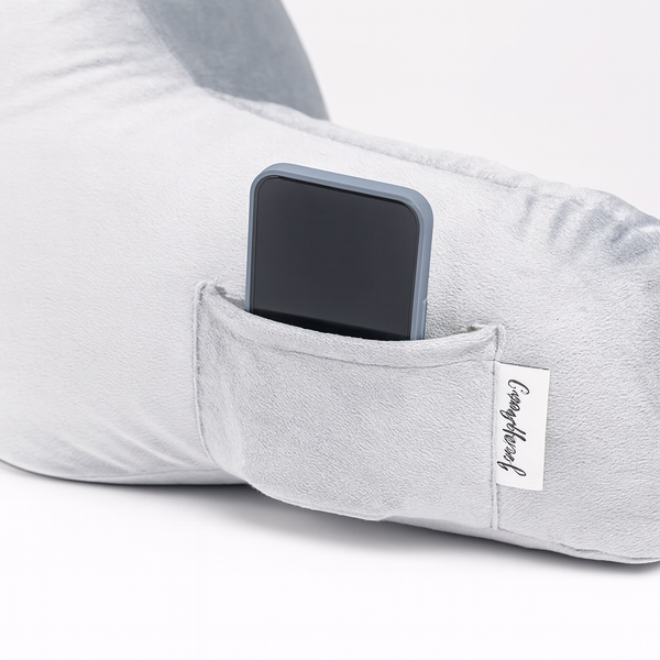 ComfiWorld Reading Pillow with Armrests, Plush Pearl Cotton Core