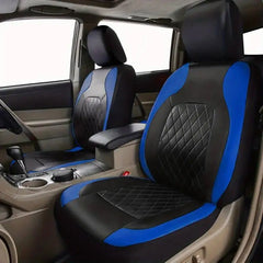 High-end pu Car Interior with Quilted Leather Thread Pressing Seat Covers