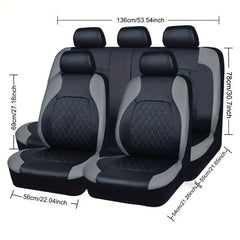 PU Leather Luxury Quality Four Seasons Universal Full Car Seat Covers