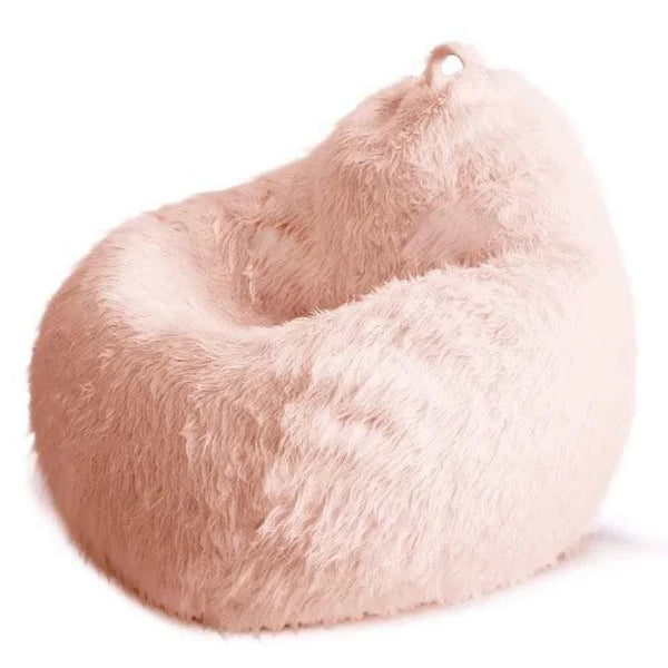 Custom Furry Beanbag Chair for Living Room, Single Sofa, Large, Furry