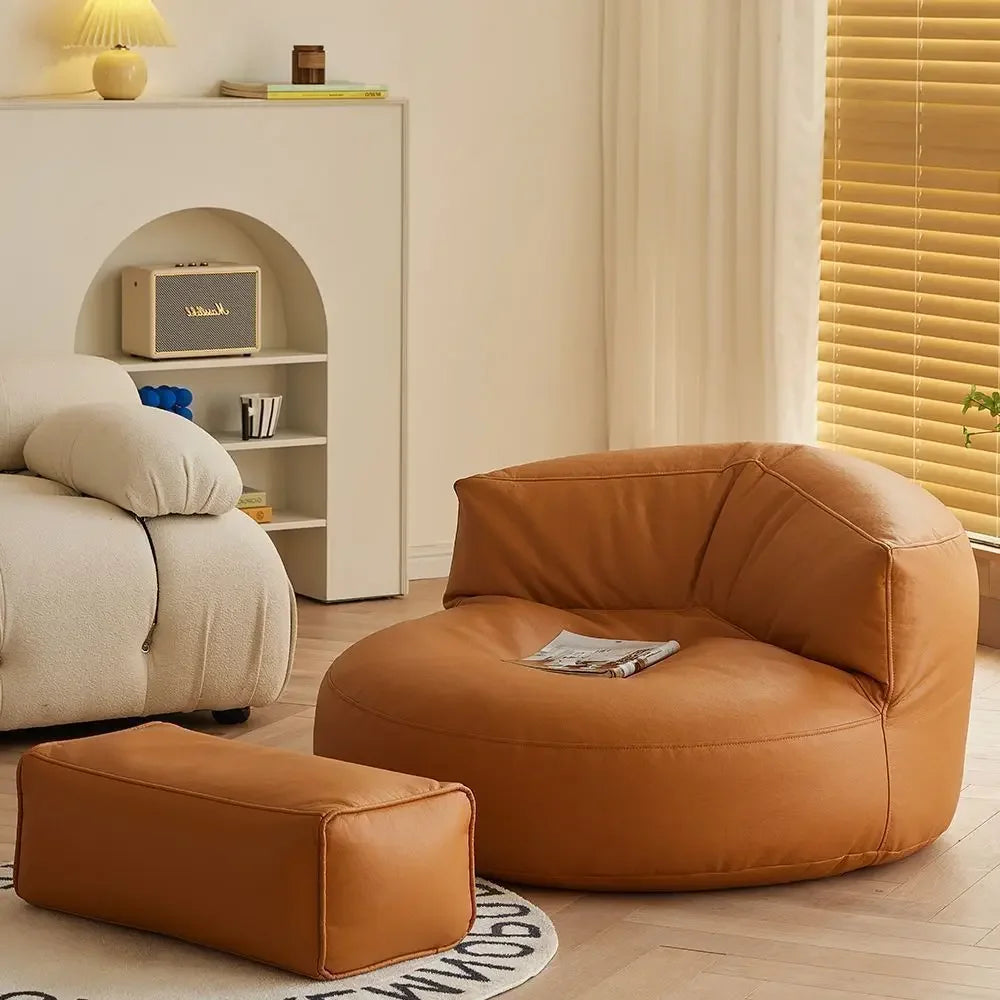 orange-and-footstool