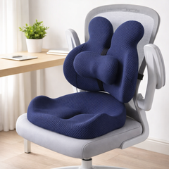 Memory Foam Seat Cushion with Back Support for Office Chair