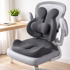 Memory Foam Seat Cushion with Back Support for Office Chair