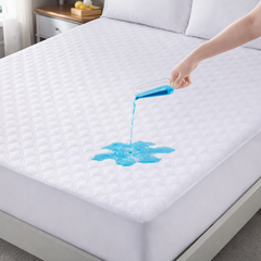 Premium Waterproof Mattress Protector – Noiseless, Breathable, Deep Pocket Fitted Cover – Soft Bed Mattress Pad – Machine Washable (Twin XL, White)