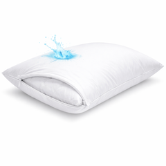 Waterproof Bed Bug Proof Pillow Protector – Zippered Anti-Allergy Pillow Cover (Soft & Breathable)