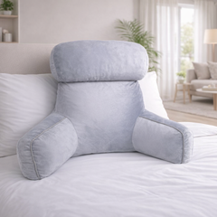 ComfiWorld Reading Pillow with Armrests, Plush Pearl Cotton Core