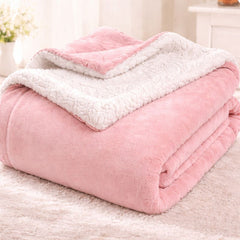 Reversible Sherpa Fleece Blanket Super Soft Warm Cozy Throw for Bed TV