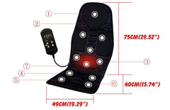 Electric  Massage  Chair pad  Cushion Therapy  Heating  Vibrator  Seat