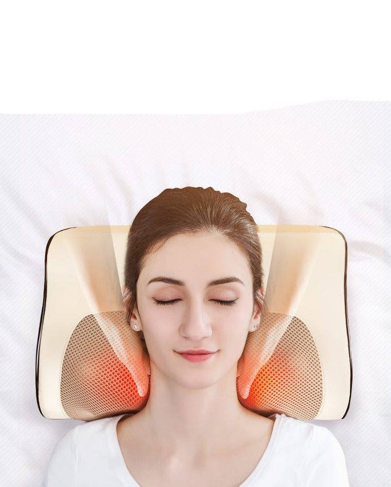 Electric Massage Pillow Hands-Free Shoulder Back  Relaxation neck head