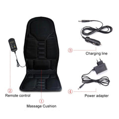 Electric  Massage  Chair pad  Cushion Therapy  Heating  Vibrator  Seat