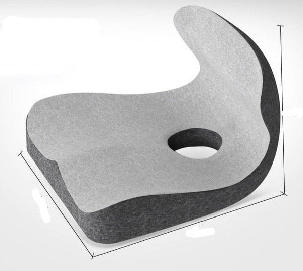 L Shape Memory Foam Seat Back Cushion Orthopedic Coccyx Spine Mat ...