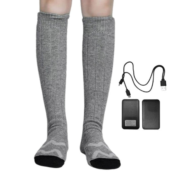 Remote Control Electric Heated  Socks Boot Feet Warmer USB Rechargable