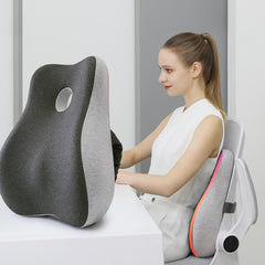Office lumbar cushion sedentary waist support pillow  seat memory foam