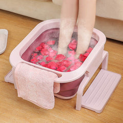 Foldable Foot Tub Portable Spa Pedicure Buckets Hot Water Tub Massager