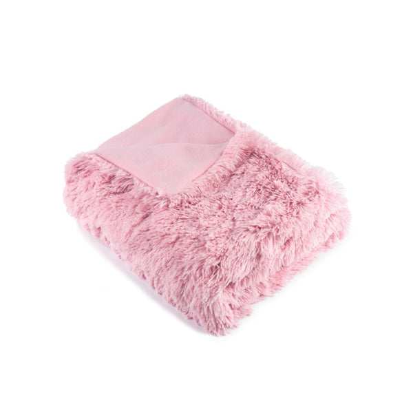 Throw Soft Long  Cover Blanket  Fluffy  Faux Fur  Bedspread  for  Beds